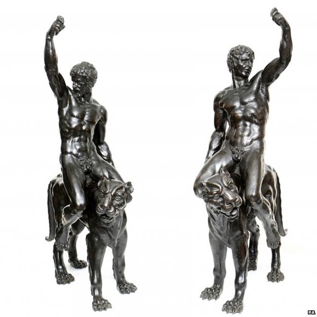 Michelangelo’s bronze panther-riders revealed after ‘Renaissance whodunnit’